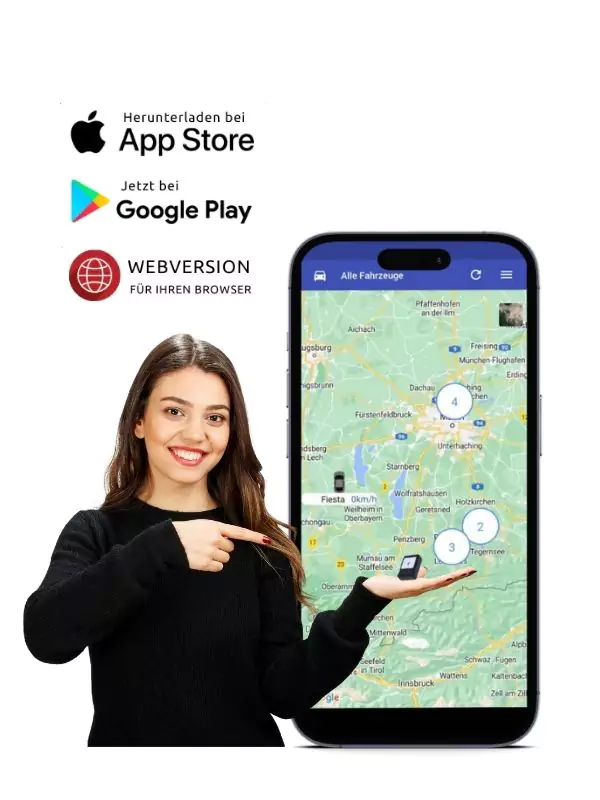 GPS Tracking Test mit App mit 50 % Rabatt, auch LKW