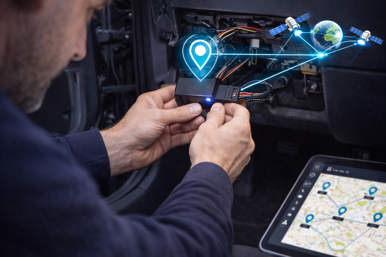 BASIC Festeinbau GPS Ortung - Zuverlässige Fahrzeugüberwachung rund um die Uhr